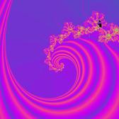 pink and blue fractal that emotes a breaking ocean wave