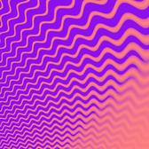 pattern of pink and purple sinusoidal waving lines
