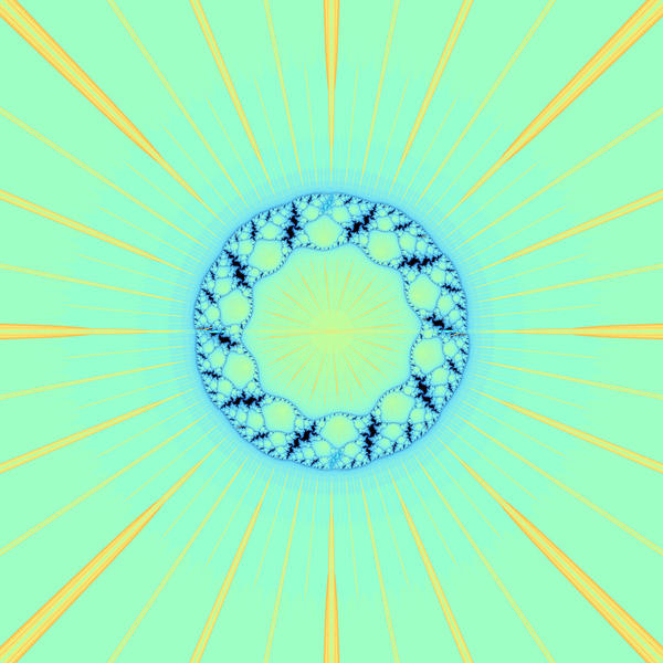 fractal pattern with exploding lines and an central &#039;corona&#039;