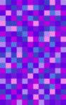 colourful checked pattern of halftoned squares 